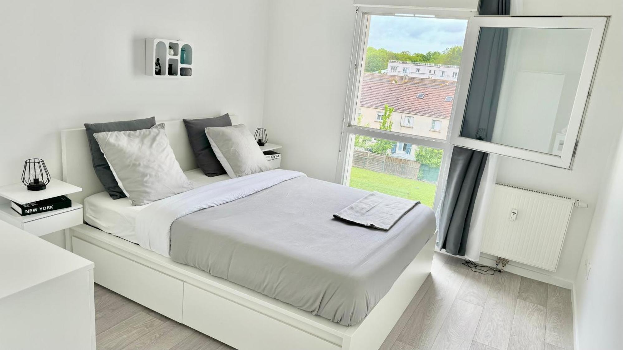 Chic Et Cosy Appartement Epure - T3 Courcouronnes 外观 照片